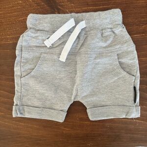 EUC Little Bipsy Gray Harem Shorts 6-12M